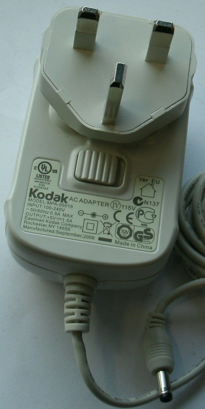 New 5V 1.5A KODAK MPA-05015 Power Supply Ac Adapter